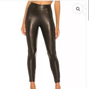 SPANX Like Leather skinny pants in brown size Large